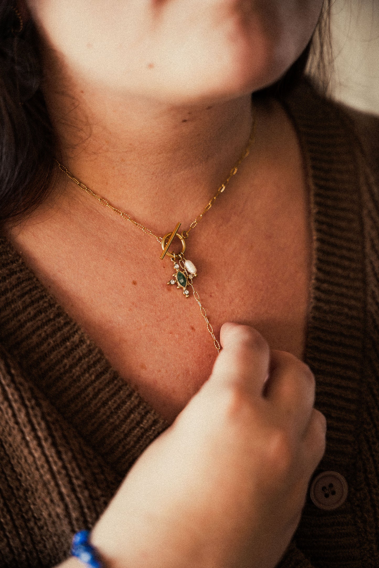 Collier Mahaut - Agate verte