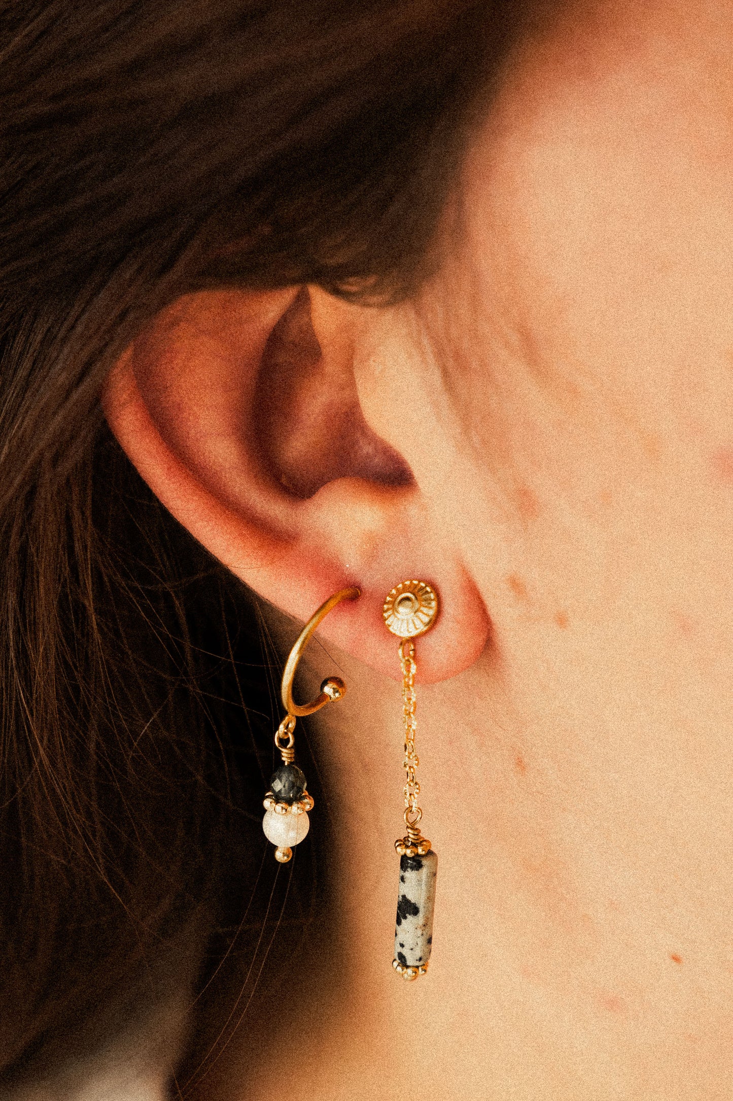 Boucles Althéa - Jaspe dalmatien