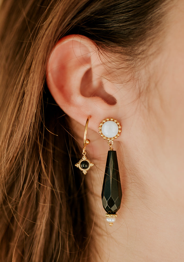 Boucles Suzon - Multi-pierres noires