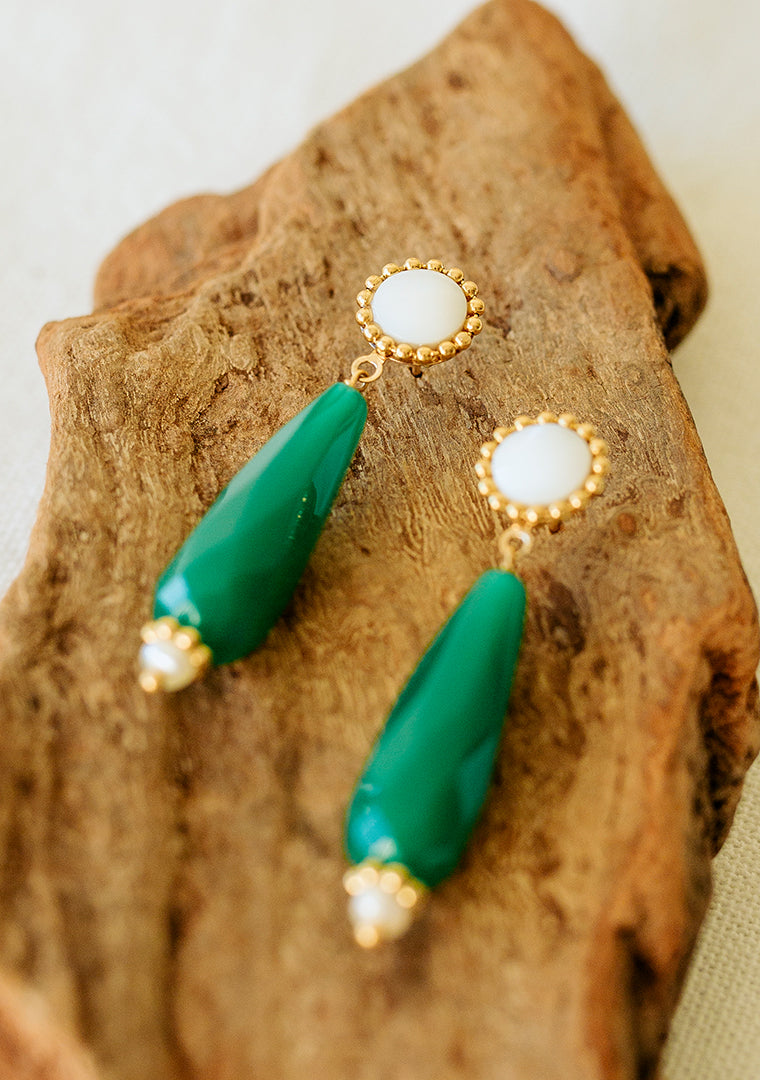 Boucles Suzon - Multi-pierres vertes