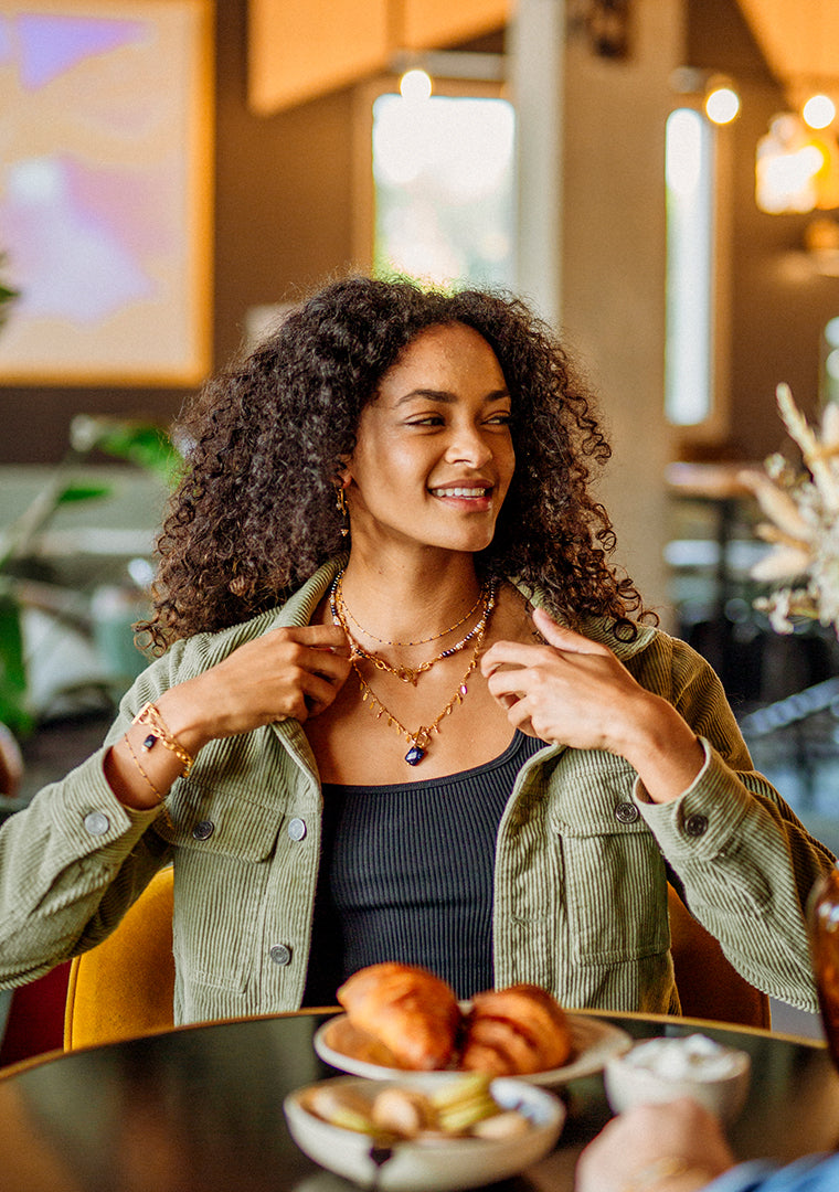 Collier Meryem - Perles d’eau douce grises