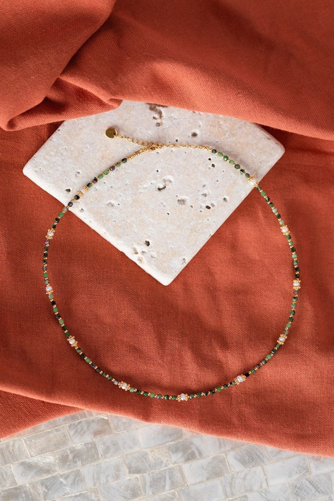 Collier Thiziri - Anyolites & Perles d’eau douce
