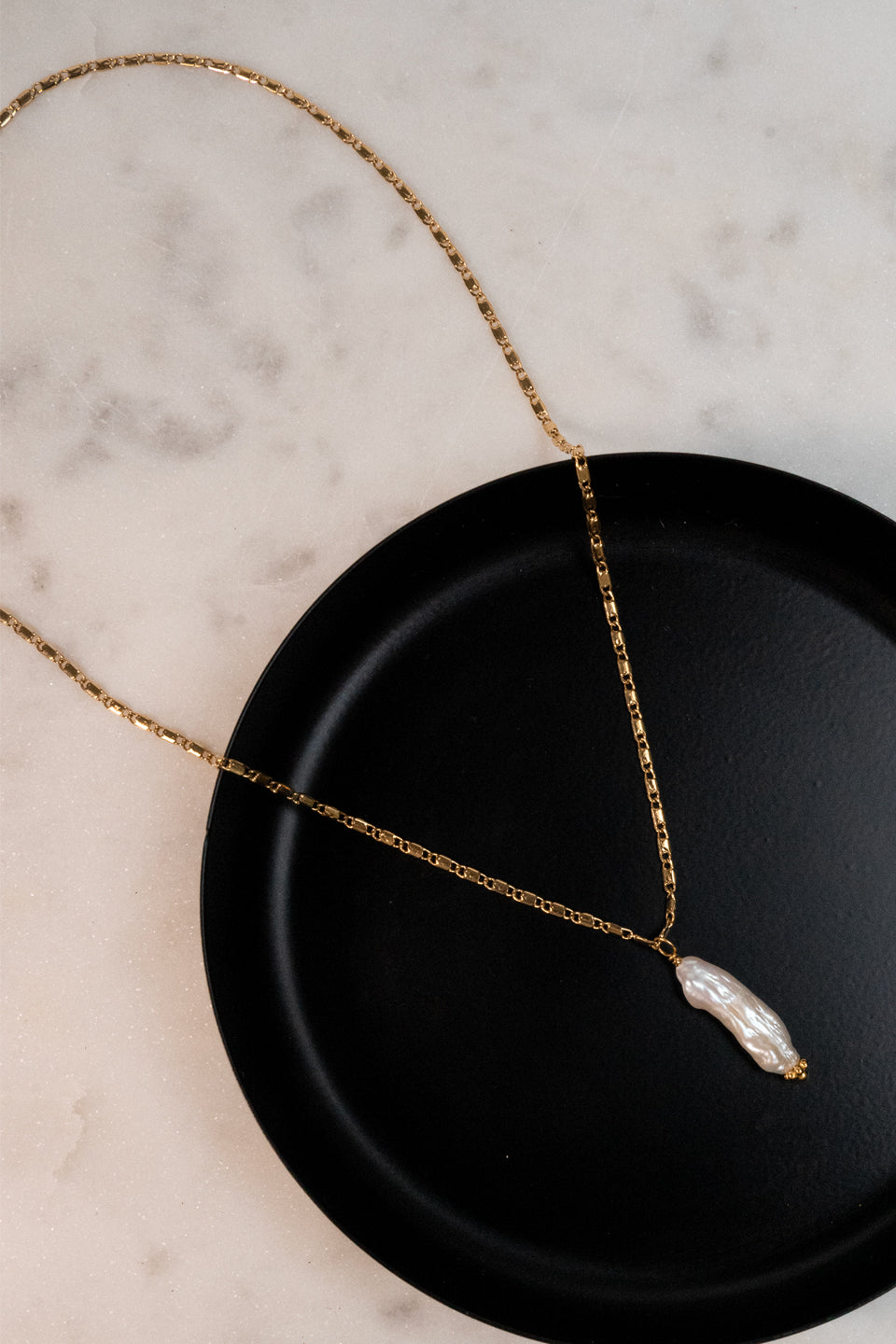 Collier Laïa - Perle d’eau douce blanche