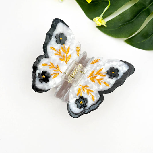 Pince Papillon Gris Noir