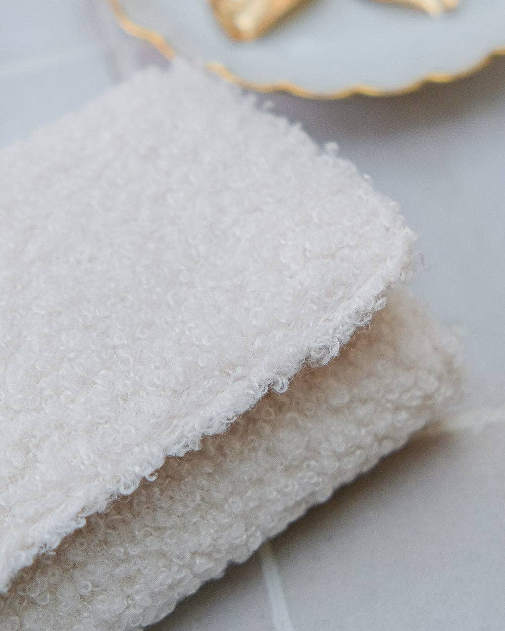 Pochette à bijoux Catherine - Moumoute Blanc