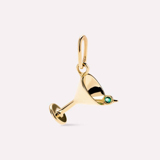Charms Cocktail Olive - Strass vert