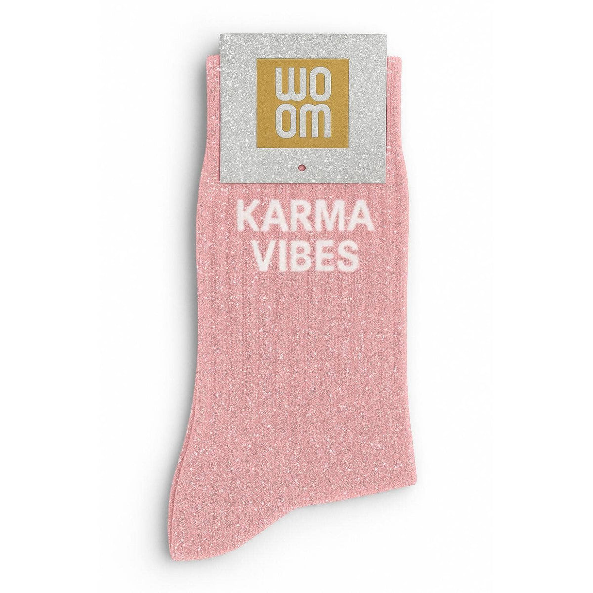 Chaussettes à Paillettes  "Karma Vibes" Rose