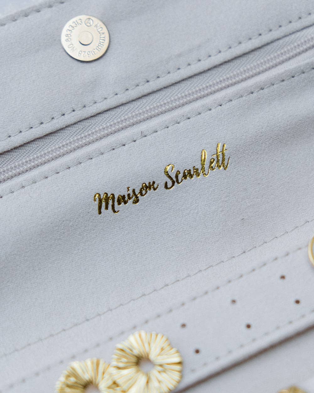 Pochette à bijoux Catherine - Moumoute Blanc
