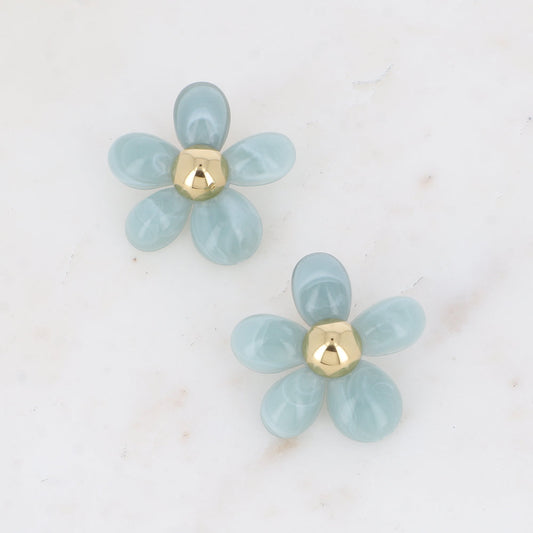 Boucles Poppy - Bleu