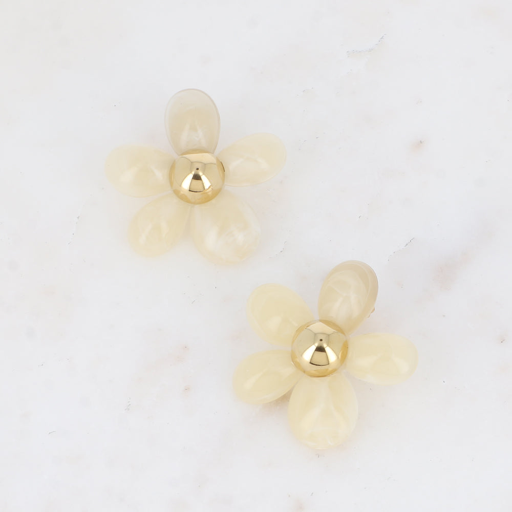 Boucles Poppy - Jaune