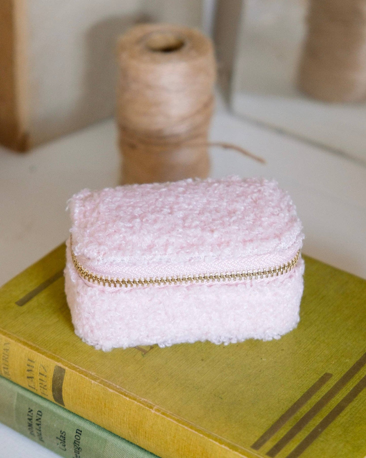 Mini boîte à bijoux de voyage Marie - Moumoute Rose