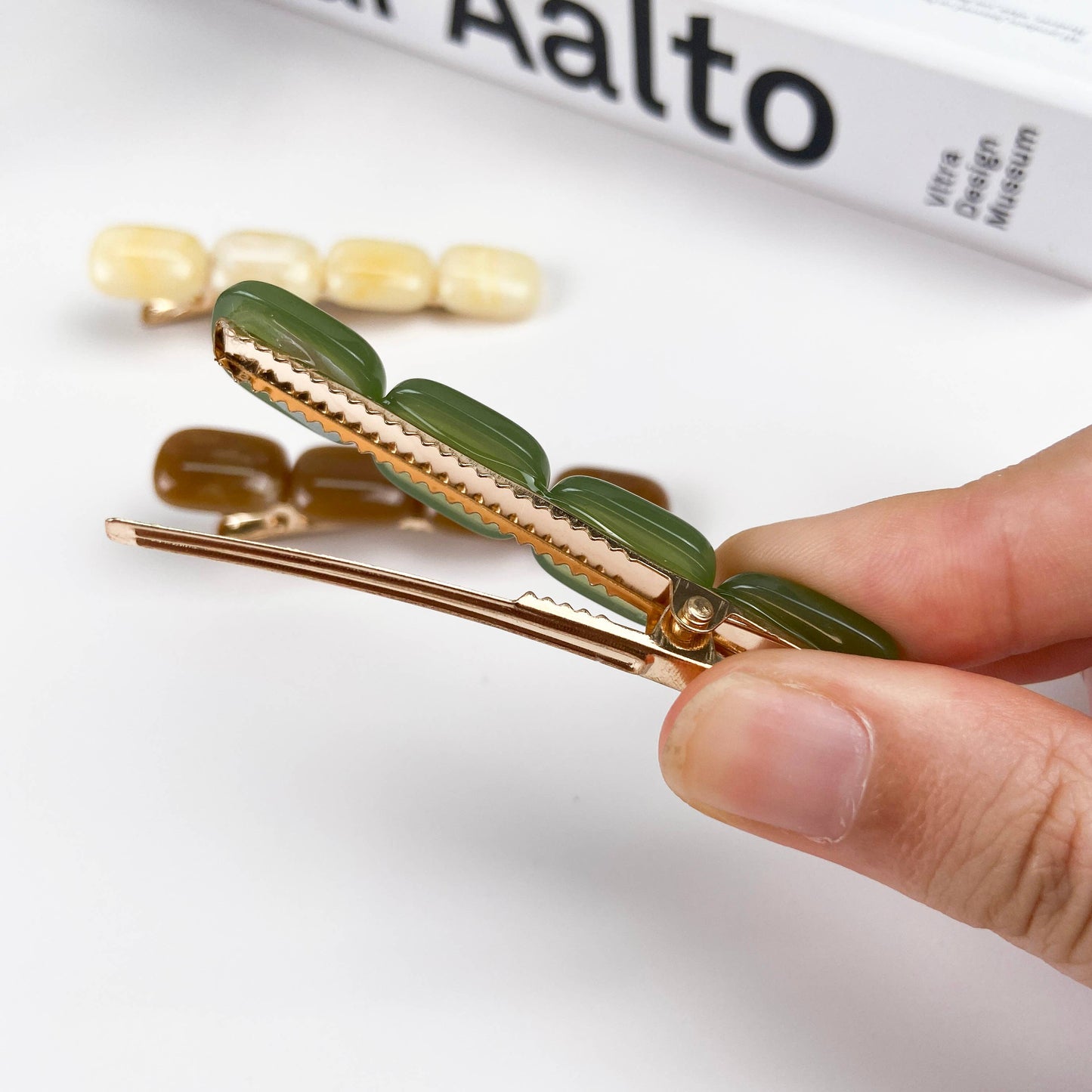 Barrette Stone Marron