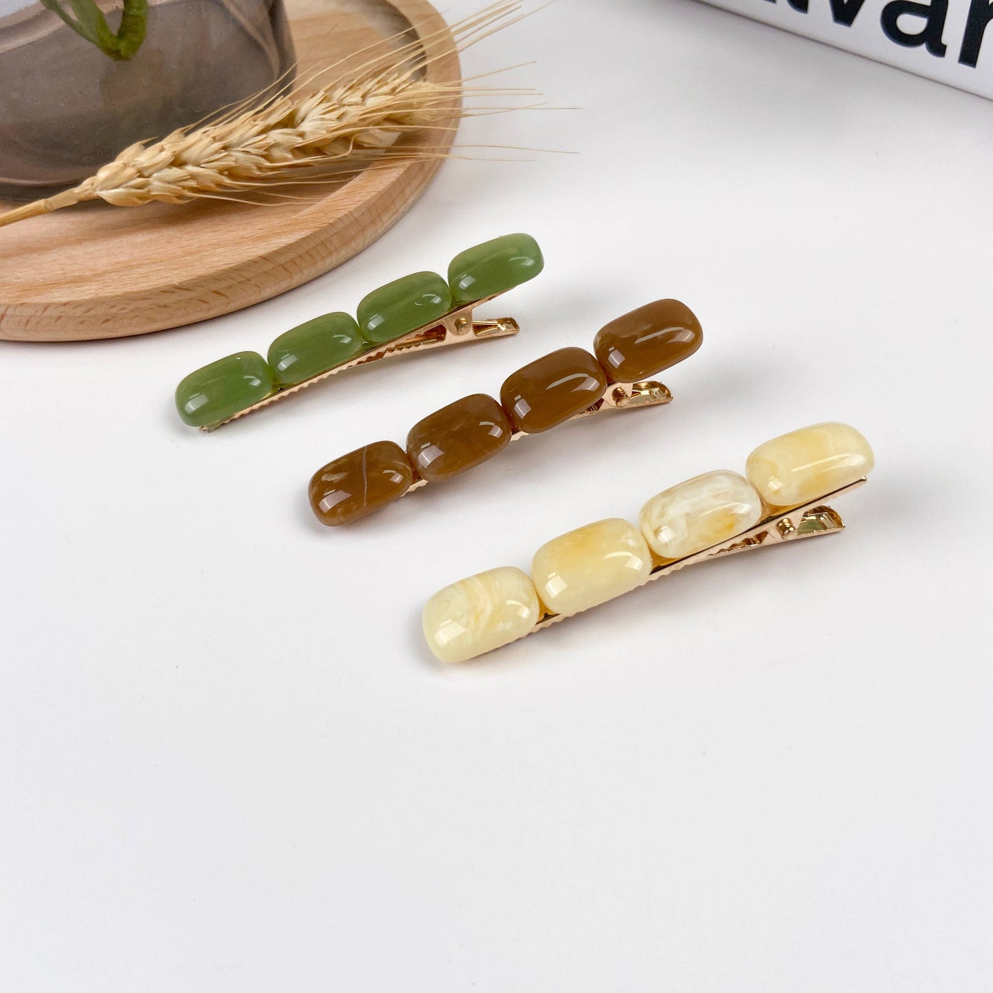 Barrette Stone Marron