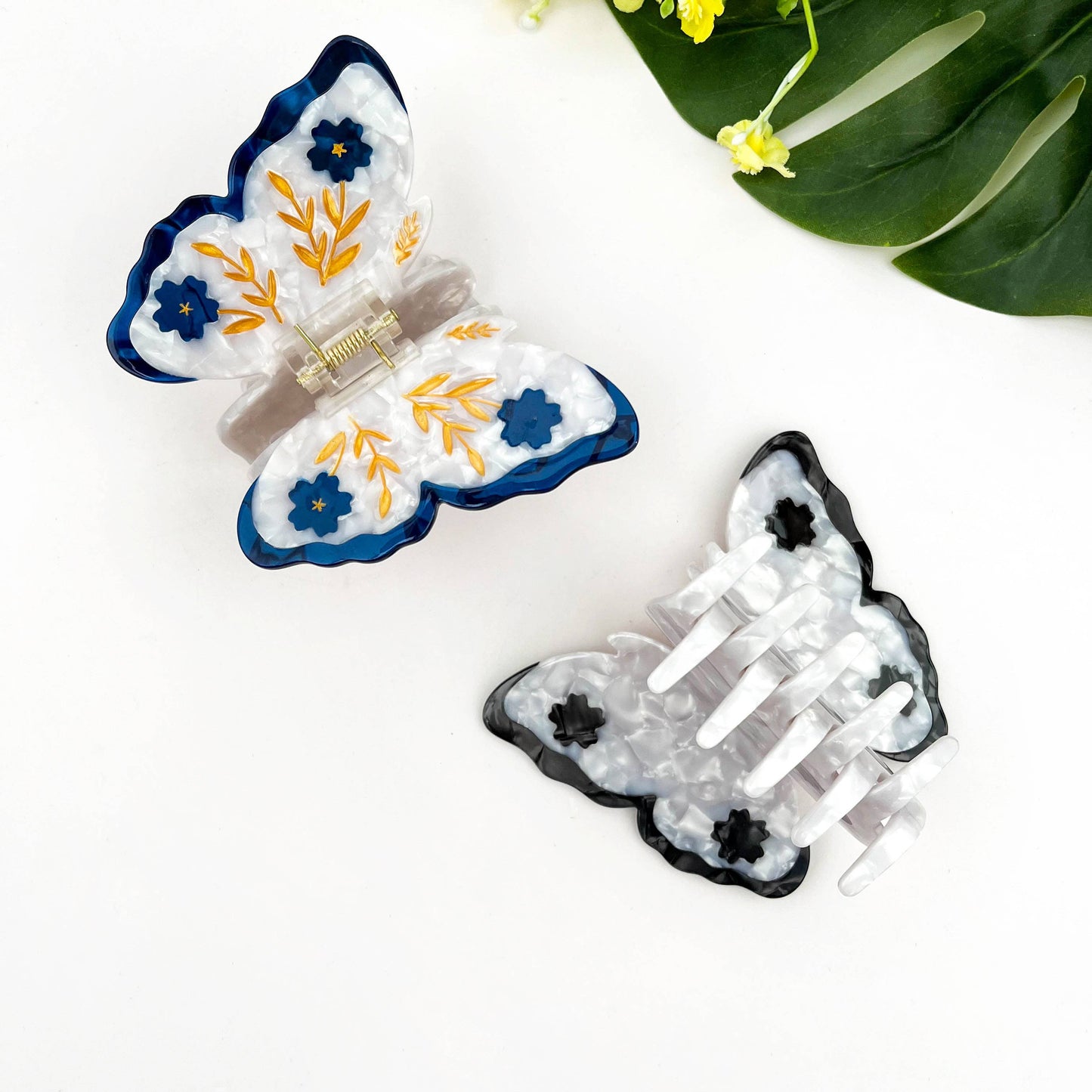 Pince Papillon Gris Noir