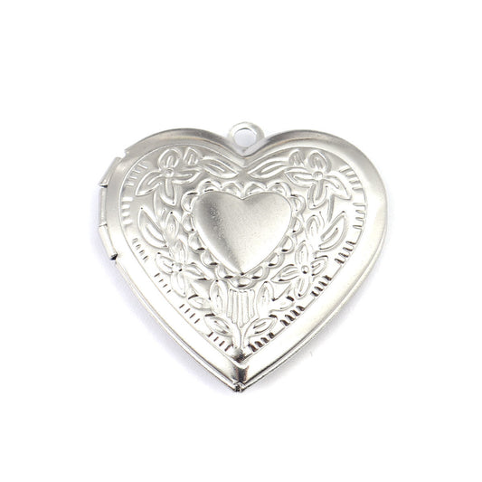 Charms Pendentif photo - Coeur - Argent