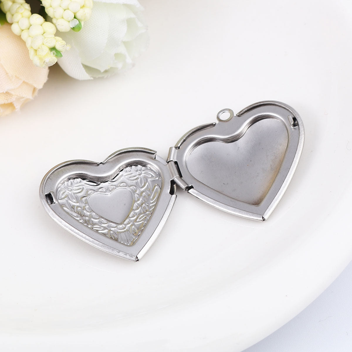 Charms Pendentif photo - Coeur - Argent
