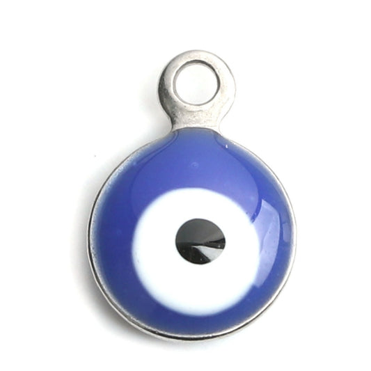 Charms Oeil bleu - Argent