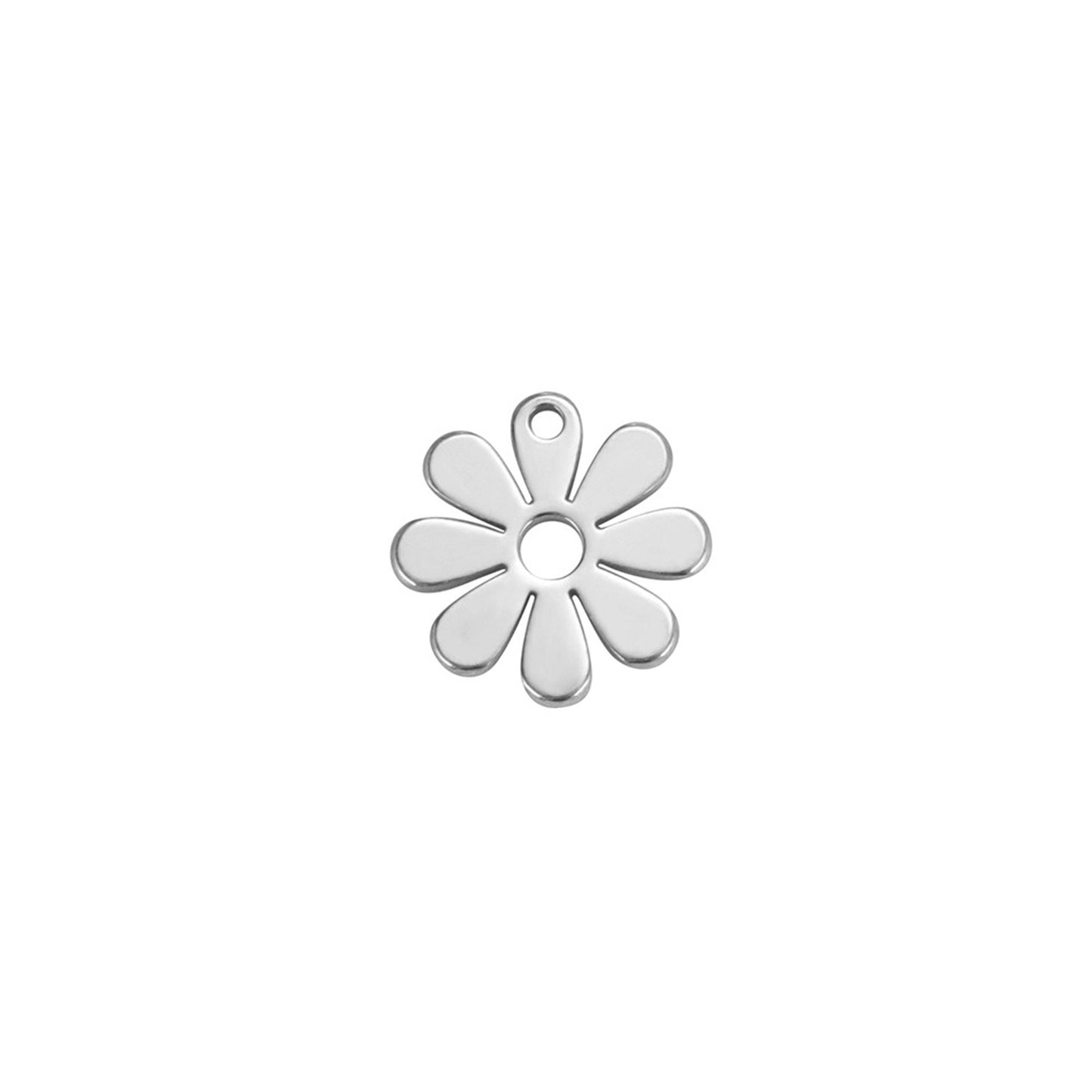Charms Fleur Marguerite Plate - Argent