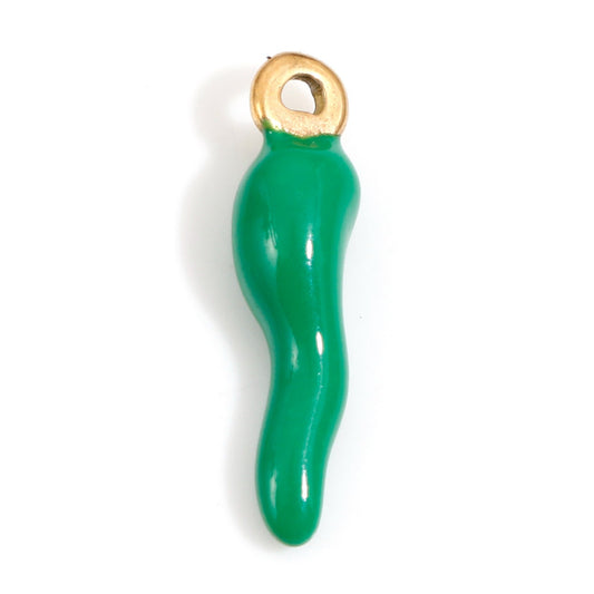Charms Piment émail vert