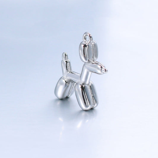 Charms Chien Ballon - Argent