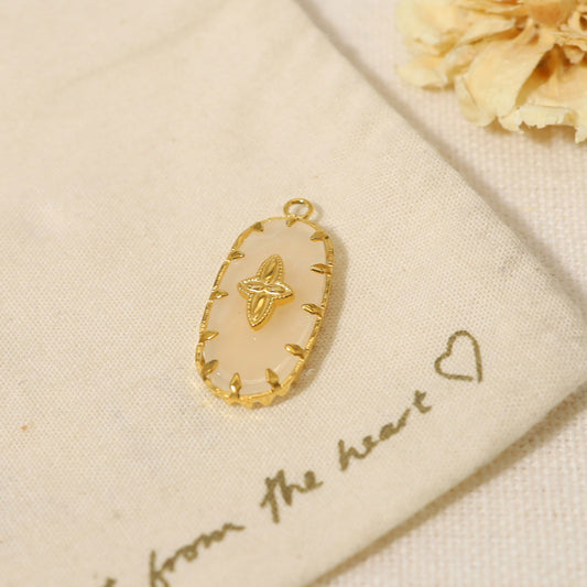 Charms Médaille Nacre