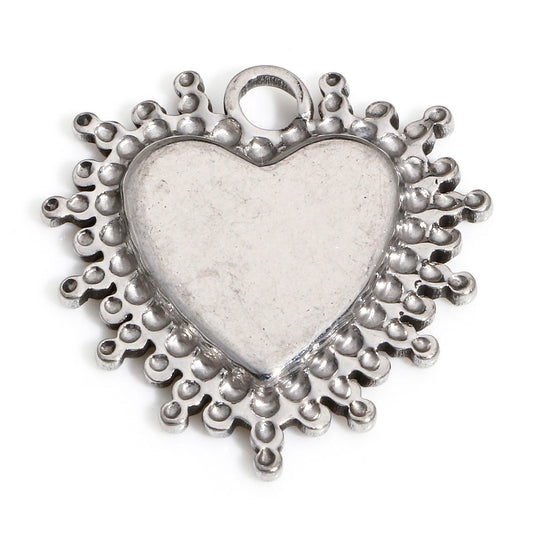 Charms Coeur Billes - Argent