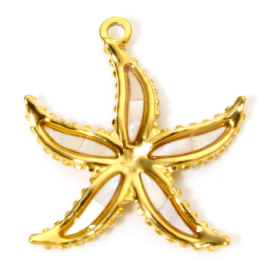 Charms Etoile de mer Nacre - Blanc