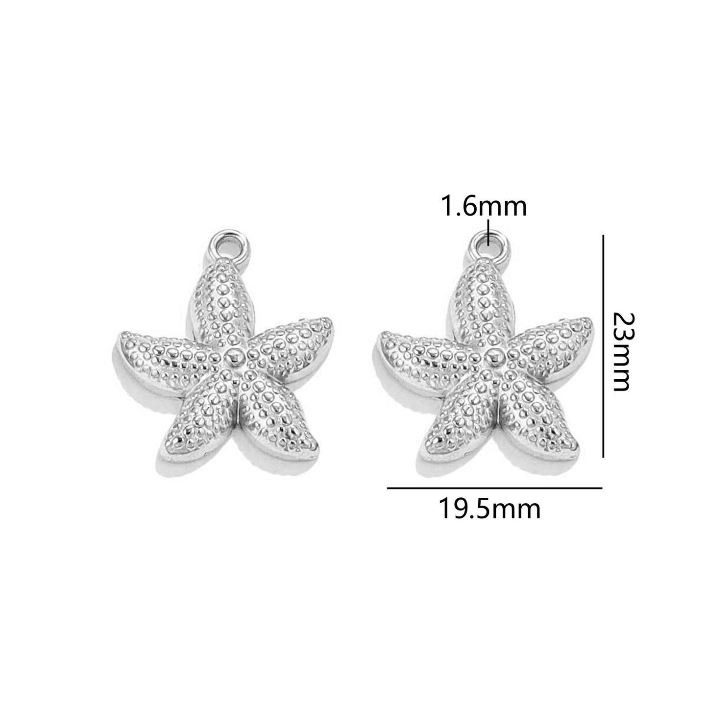 Charms Etoile de mer - Argent