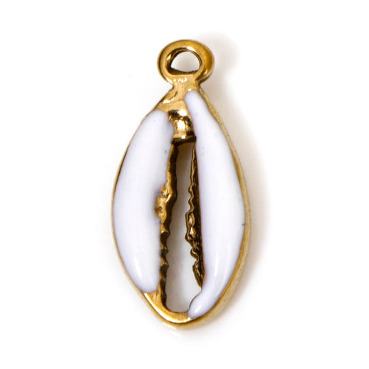 Charms Coquillage Cori - Email Blanc