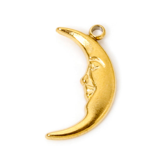 Charms Croissant Lune Visage