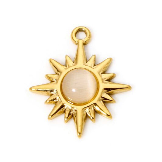 Charms Soleil Résine Beige