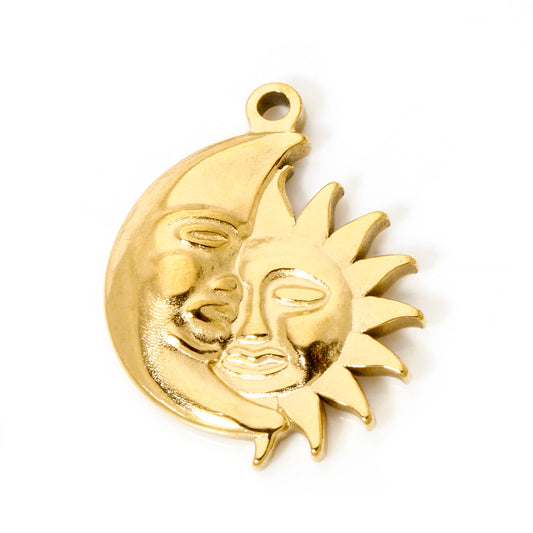 Charms Médaille Lune Soleil