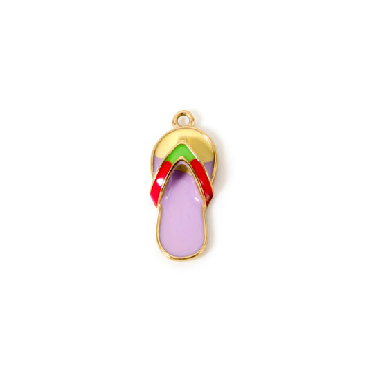 Charms Tong émail violet
