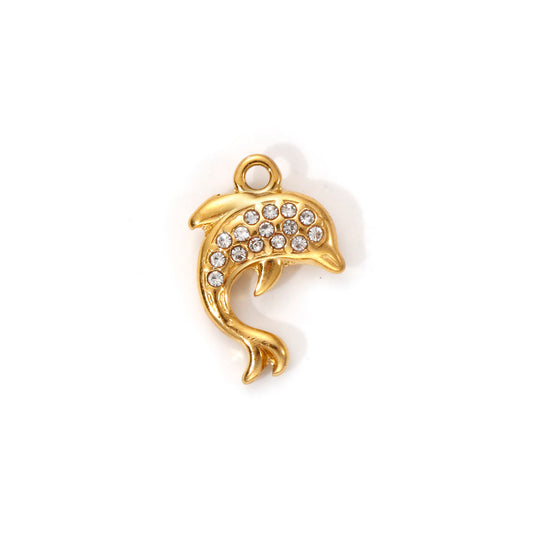 Charms Dauphin Strass
