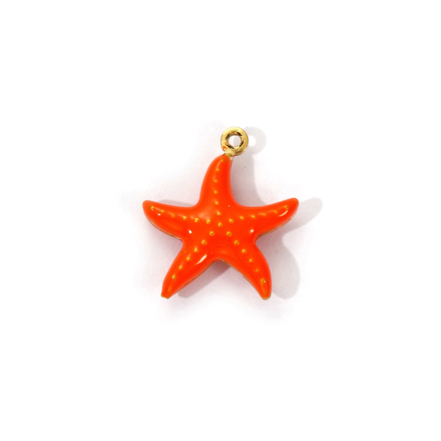 Charms Etoile de mer - Email Orange
