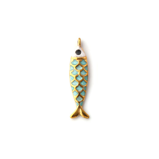 Charms Poisson Turquoise