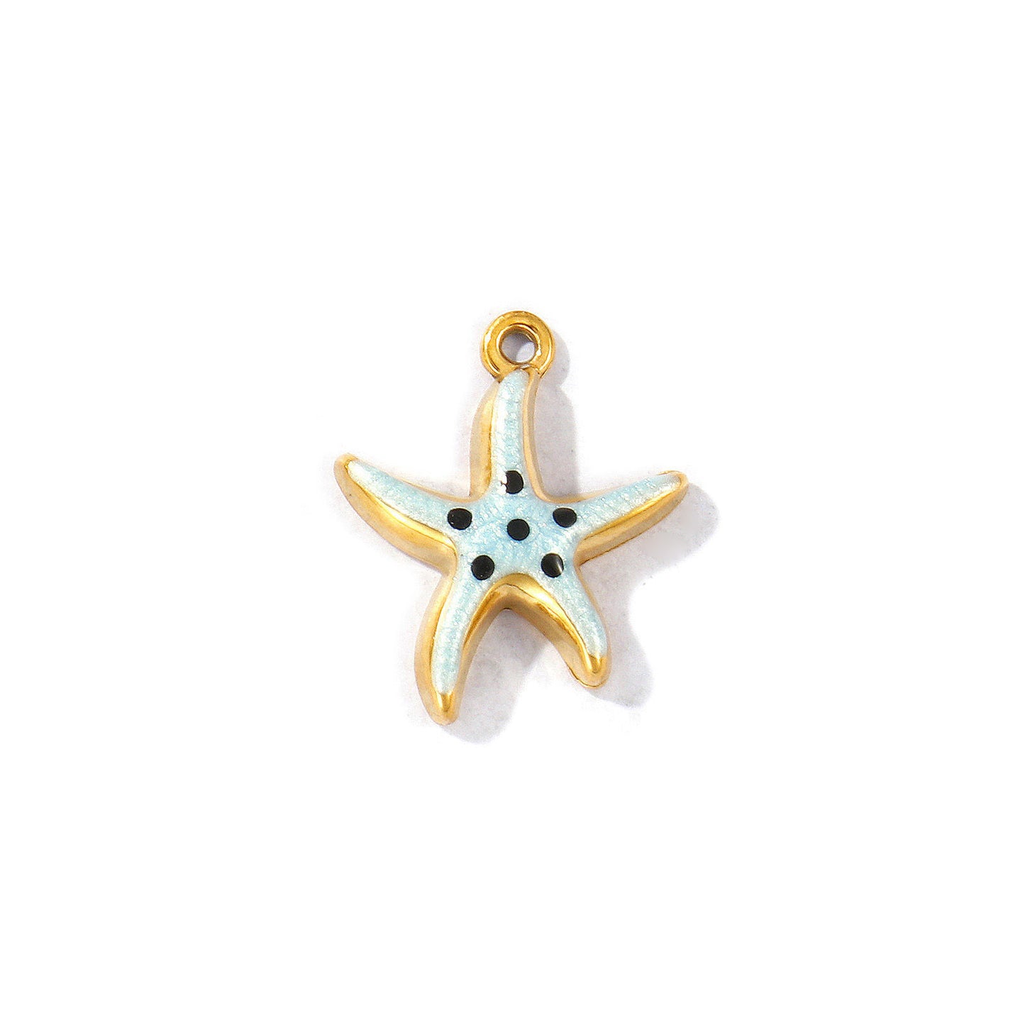 Charms Etoile de mer - Email Bleu