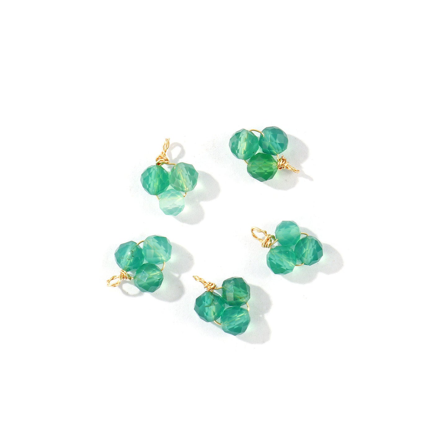 Charms Grappe Pierre x 3  - Vert