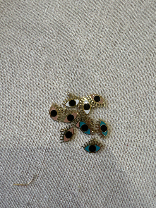 Charms œil Multi email blanc bleu rose