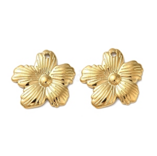 Charms Fleur rayées