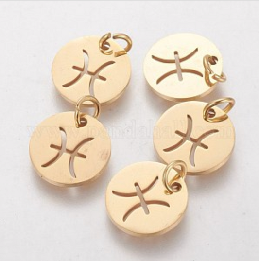 Charms Médaille Poisson Astro
