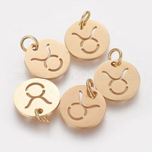 Charms Médaille Taureau Astro