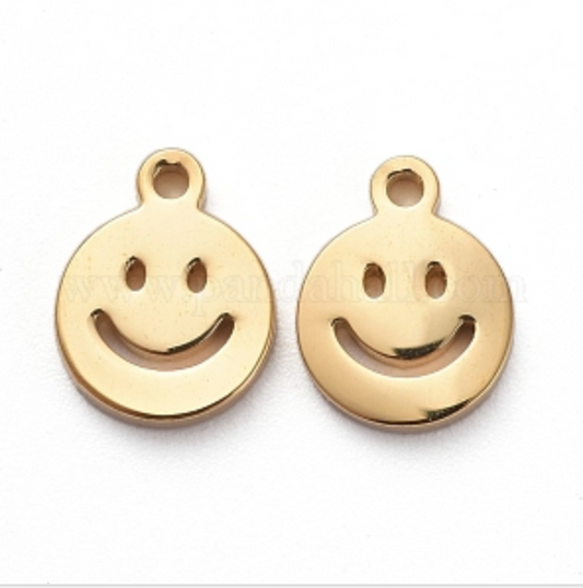 Charms médaille smiley