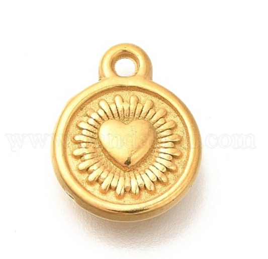 Charms Médaille Coeur