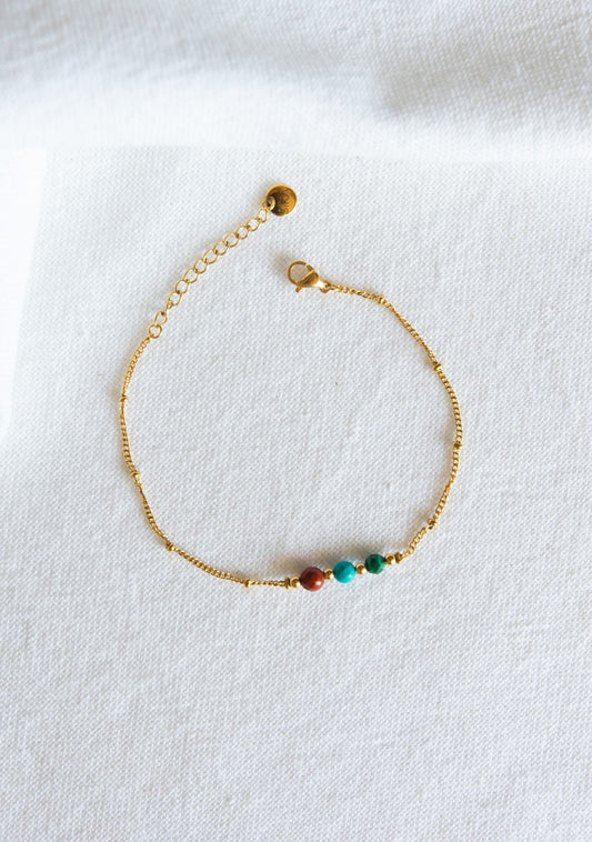 Bracelet Elsa - Multi-pierres couleurs vives