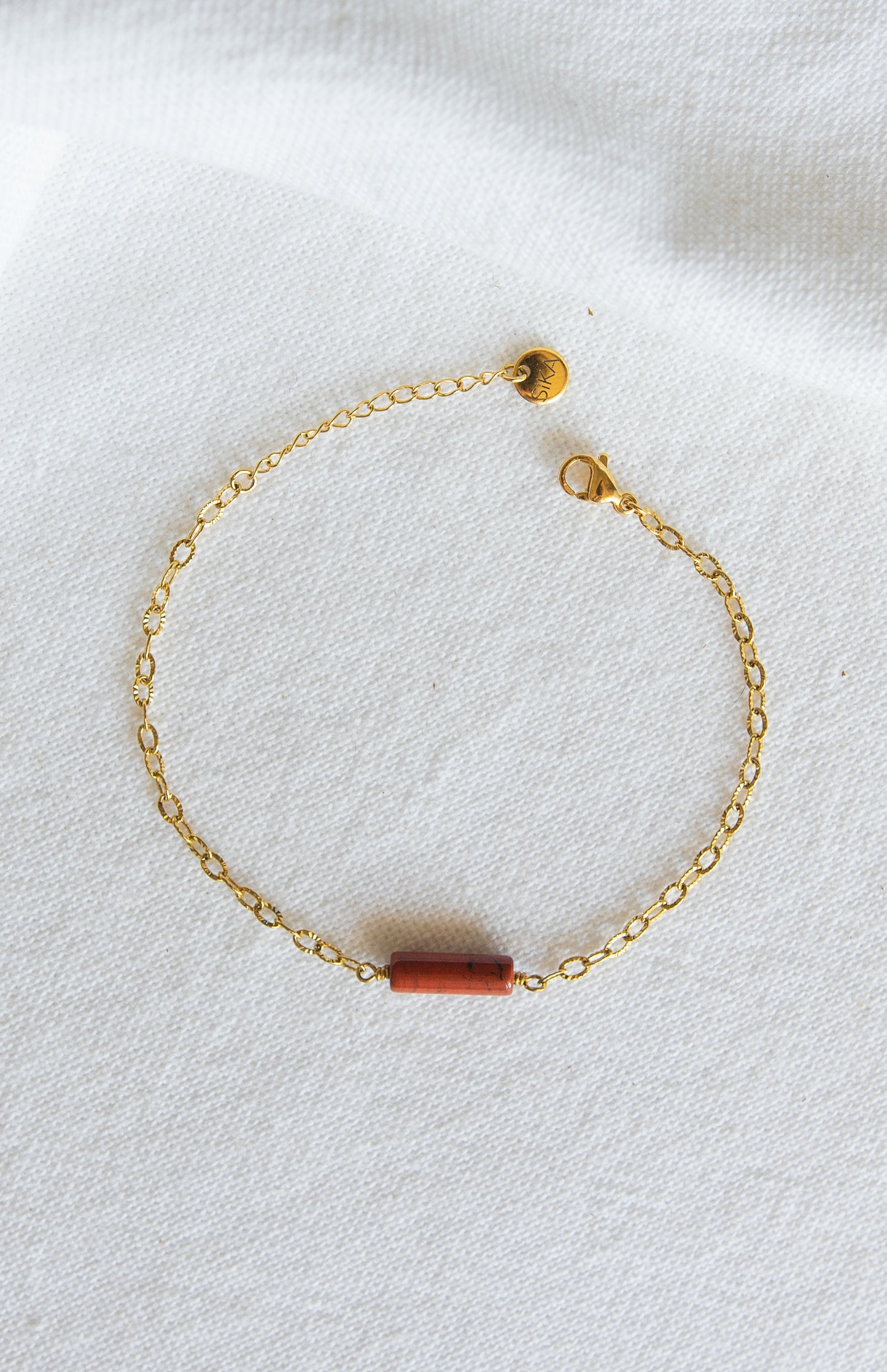 Bracelet Isa - Jaspe rouge