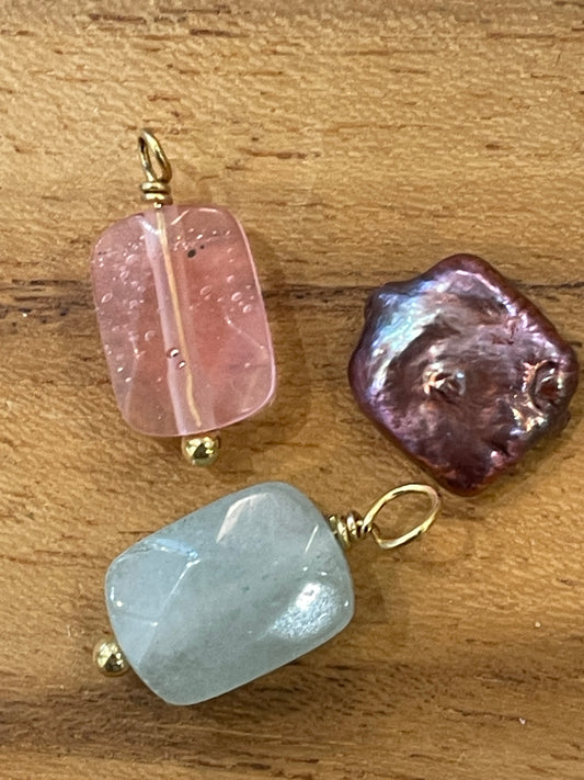 charms rectangle multipierres | Petit modèle