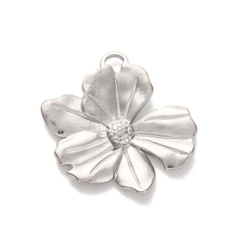 Charms Fleur - Grande - Argent