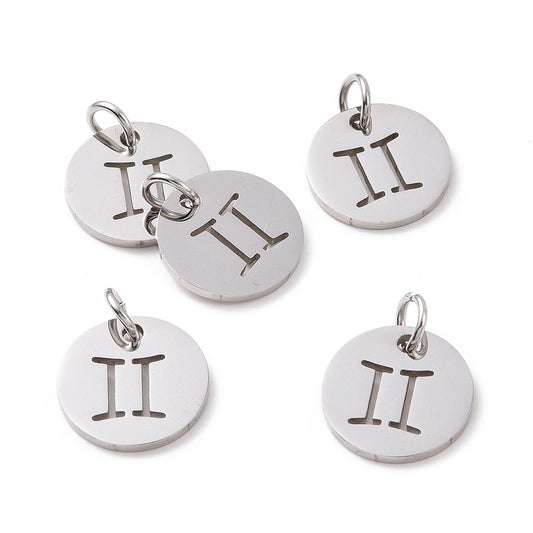 Charms Médaille Gémeau Astro - Argent