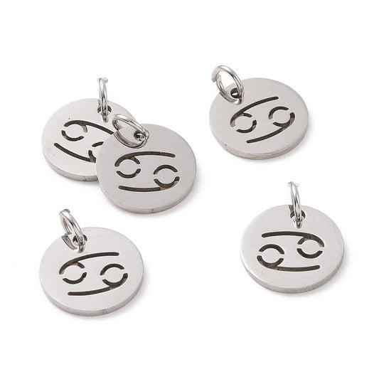 Charms Médaille Cancer Astro - Argent
